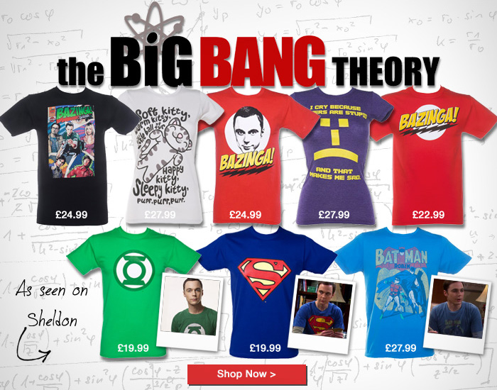 Big Bang Theory T-Shirts Launched! - TruffleShuffle.com Official Blog