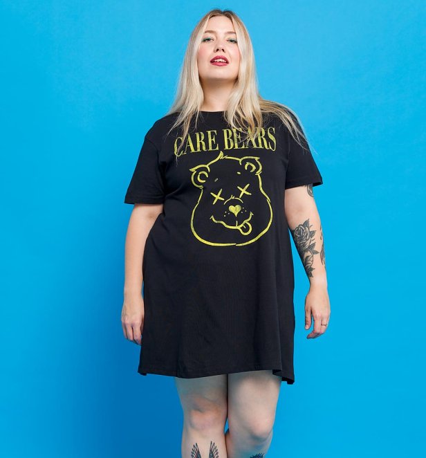 Care Bears Care As You Are Black T-Shirt Dress