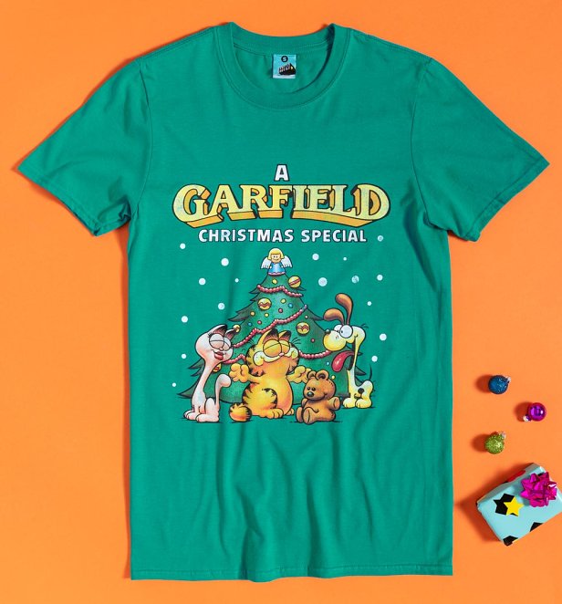 A Garfield Christmas Special Jade T-Shirt A Garfield Christmas Special Jade T-Shirt
