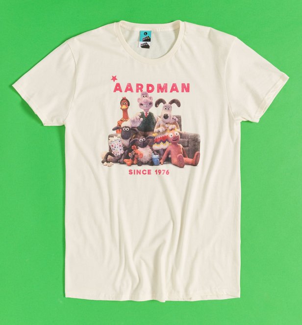 Aardman Since 1976 Natural T-Shirt
