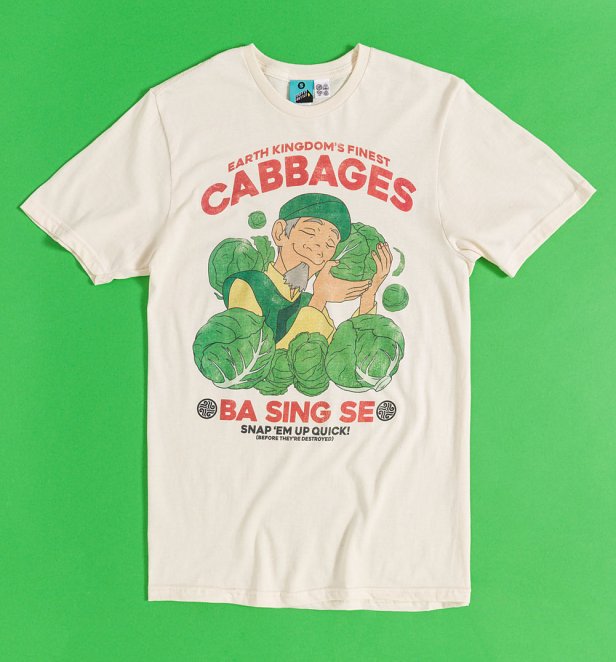 Avatar Earth Kingdom's Finest Cabbages Natural T-Shirt