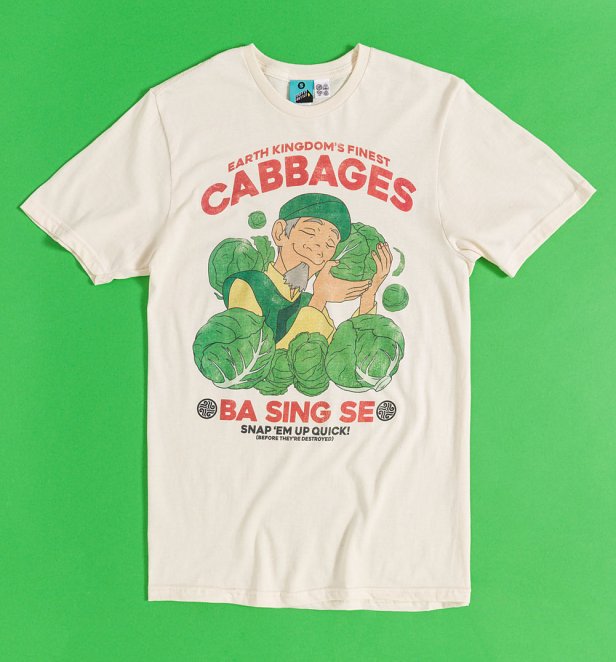 Avatar Earth Kingdom's Finest Cabbages Natural T-Shirt Avatar Earth Kingdom's Finest Cabbages Natural T-Shirt