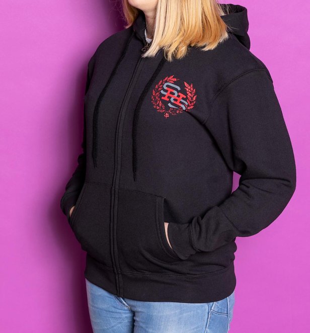 Black Buffy The Vampire Slayer Sunnydale Slayers Zip Through Hoodie Black Buffy The Vampire Slayer Sunnydale Slayers Zip Through Hoodie