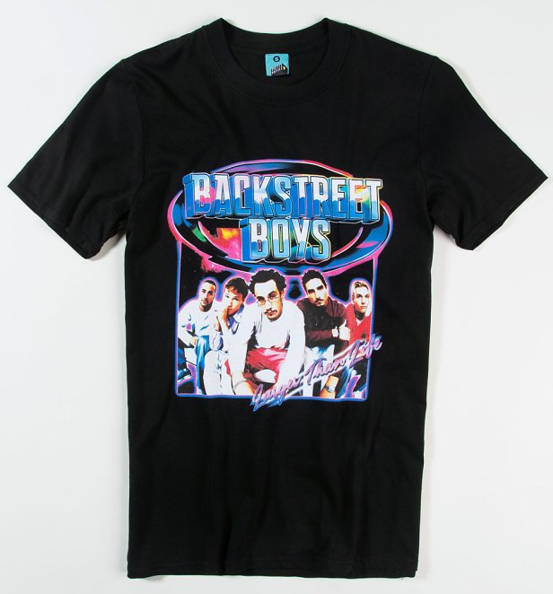 The Backstreet Boys Larger Than Life Black T-Shirt