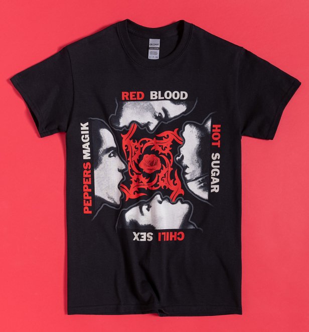 Black Red Hot Chili Peppers Blood Sugar Sex Magik T-Shirt Black Red Hot Chili Peppers Blood Sugar Sex Magik T-Shirt