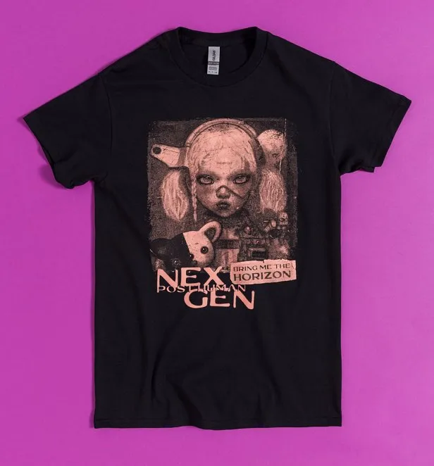 Bring Me The Horizon Distressed Nex Gen Black T-Shirt