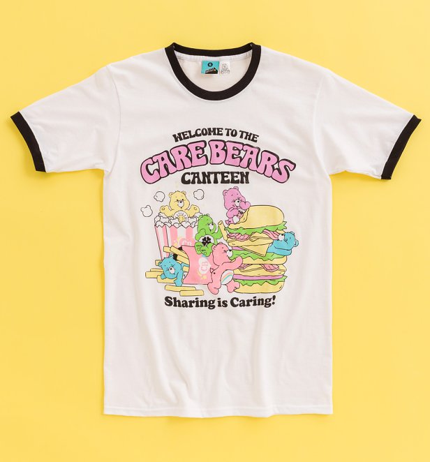 Care Bears Canteen White and Black Ringer T-Shirt