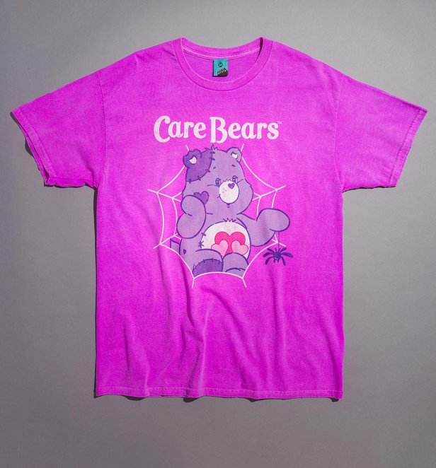 Care Bears Spooky Spider Vintage Wash Pink T-Shirt