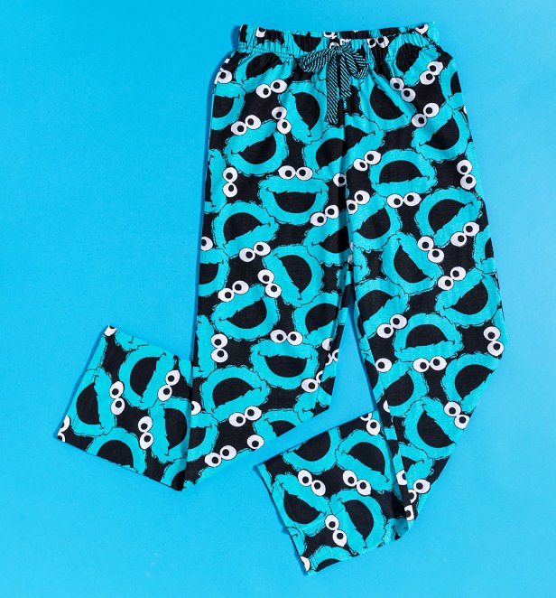 Cookie Monster Sesame Street All Over Print Lounge Pants Cookie Monster Sesame Street All Over Print Lounge Pants