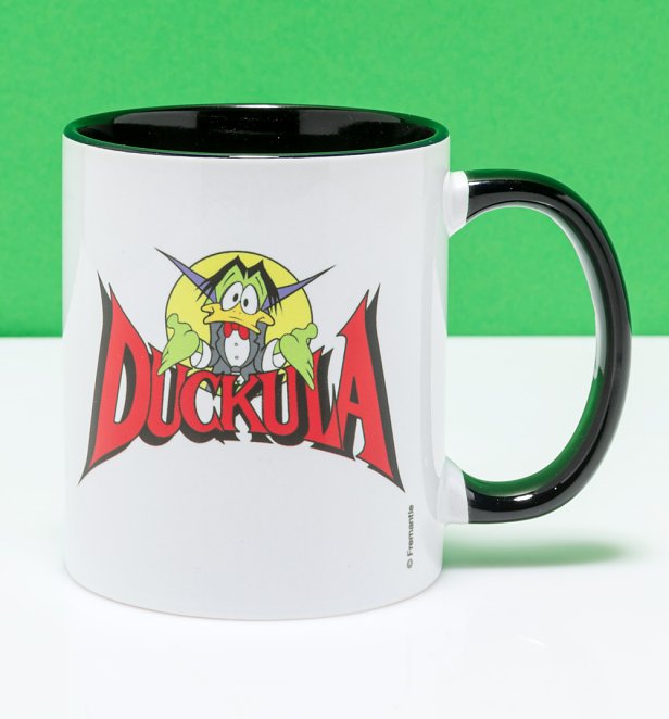 Count Duckula Black Handle Mug