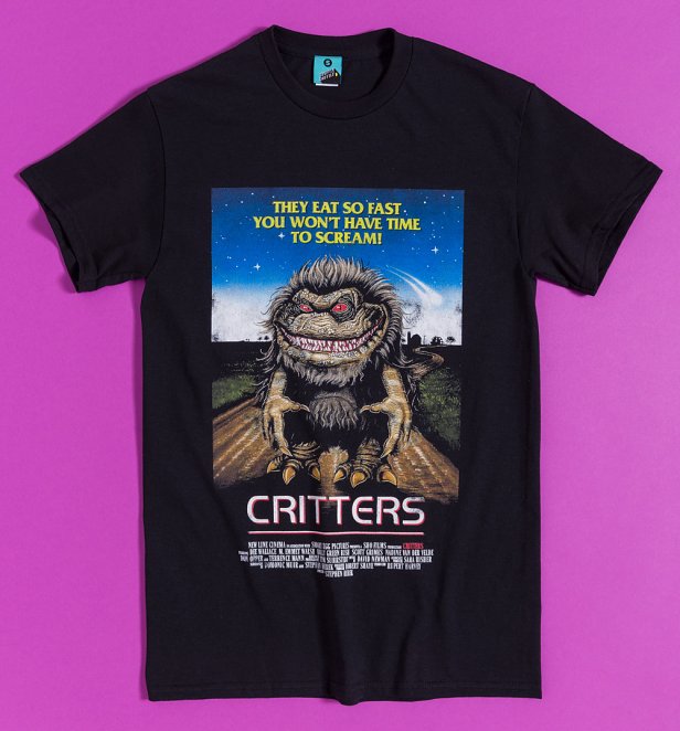 Critters Movie Poster Black T-Shirt