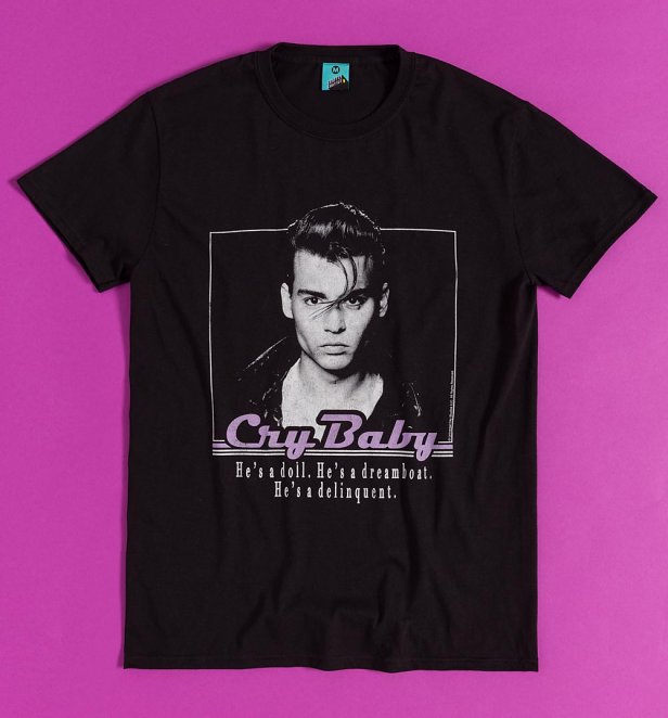 Cry Baby Portrait Black T-Shirt