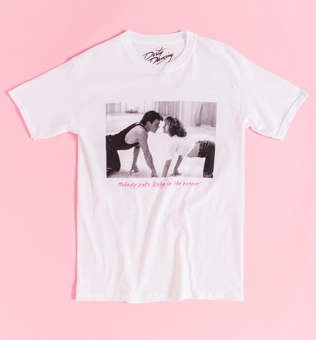 Dirty Dancing Johnny And Baby Photograph White T-Shirt Dirty Dancing Johnny And Baby Photograph White T-Shirt