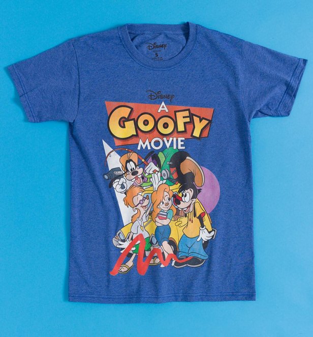 Disney A Goofy Movie Blue Marl T-Shirt