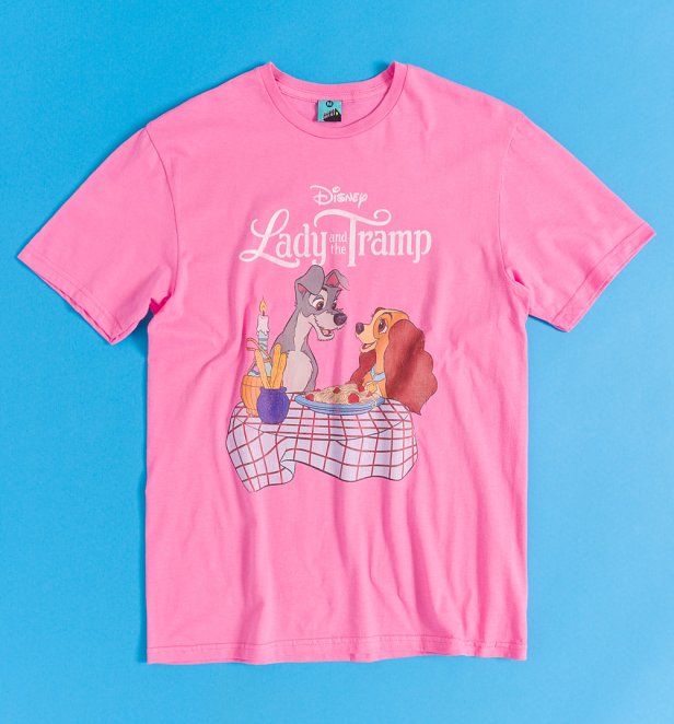 Disney 100 Lady And The Tramp Pink T-Shirt