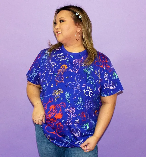 Disney 100 Music All Over Print T Shirt from Cakeworthy