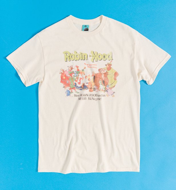 Disney Robin Hood Movie Poster Natural T-Shirt