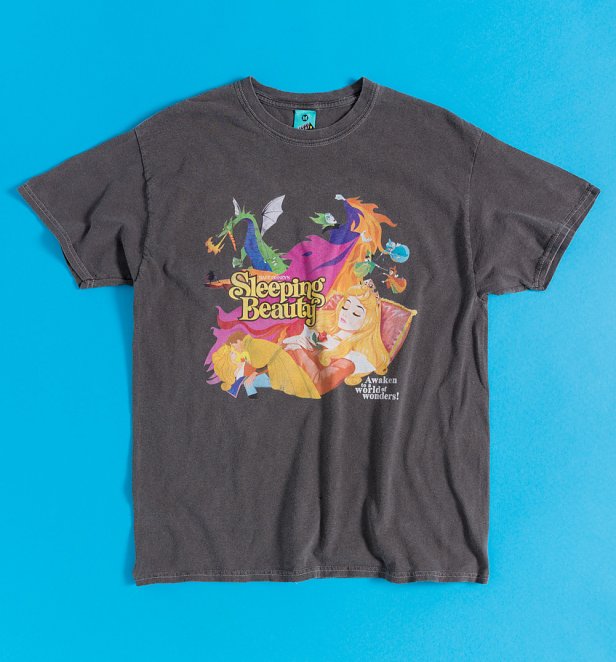 Disney Sleeping Beauty Vintage Wash Charcoal T-Shirt Disney Sleeping Beauty Vintage Wash Charcoal T-Shirt