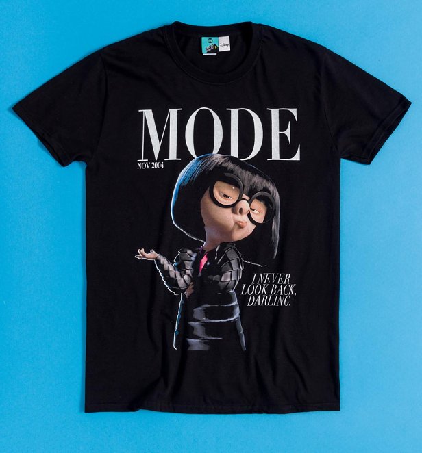 Disney The Incredibles Edna Mode Black T-Shirt