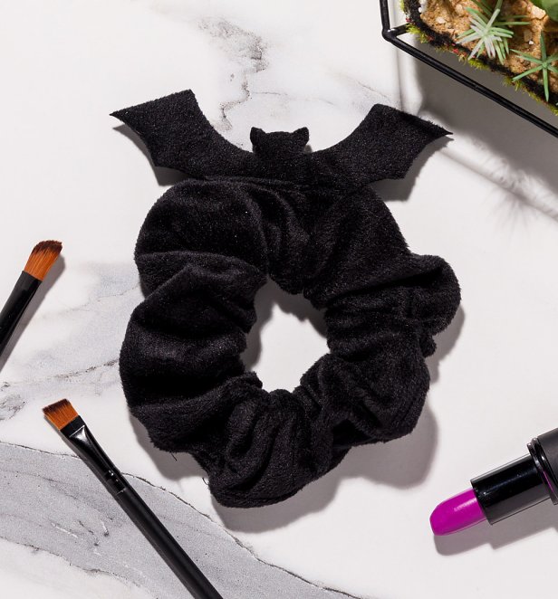 Disney Hocus Pocus Bat Satin Hair Scrunchie