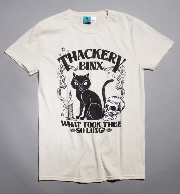 Disney Hocus Pocus Thackery Binx Natural T-Shirt