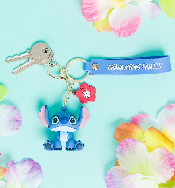 Disney Lilo And Stitch Ohana Means Family Stitch Keyring Disney Lilo And Stitch Ohana Means Family Stitch Keyring