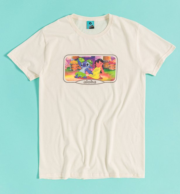 Disney Lilo & Stitch Aloha Natural T-Shirt