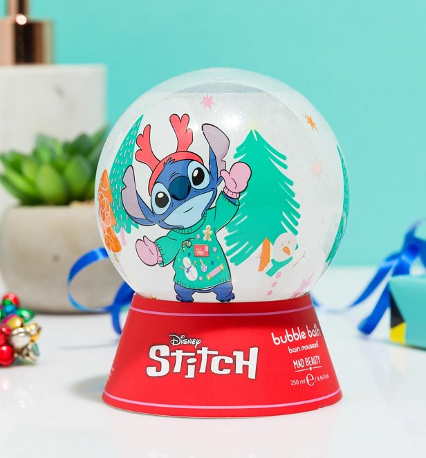 Disney Lilo and Stitch At Christmas Bubble Bath Snow Globe from Mad Beauty