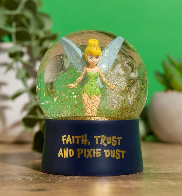 Disney Peter Pan Tinker Bell Glitter Snow Globe