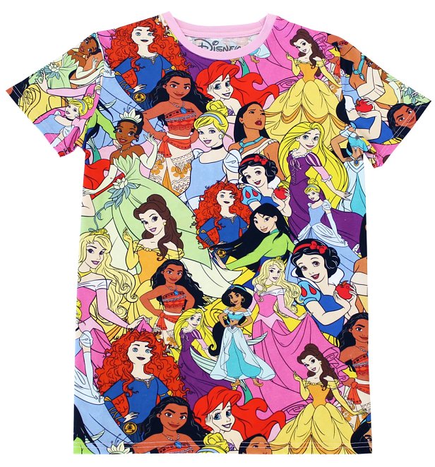 Disney Princess All Over Print T-Shirt from Cakeworthy Disney Princess All Over Print T-Shirt from Cakeworthy