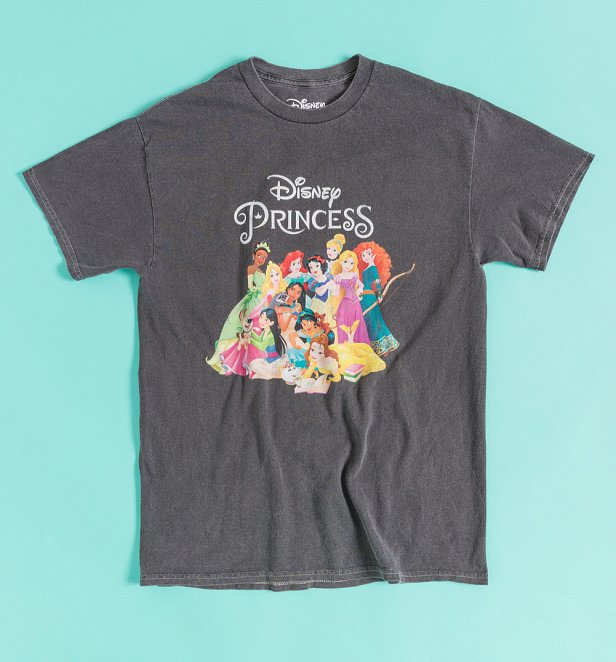 Disney Princess Vintage Wash Charcoal T-Shirt