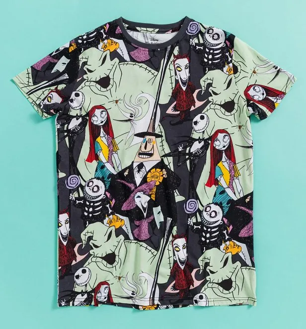 Disney The Nightmare Before Christmas All Over Print T Shirt from Cakeworthy