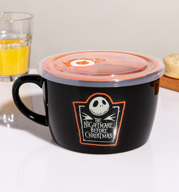Disney The Nightmare Before Christmas Soup Is Ready Soup and Snack Mug Disney The Nightmare Before Christmas Soup Is Ready Soup and Snack Mug