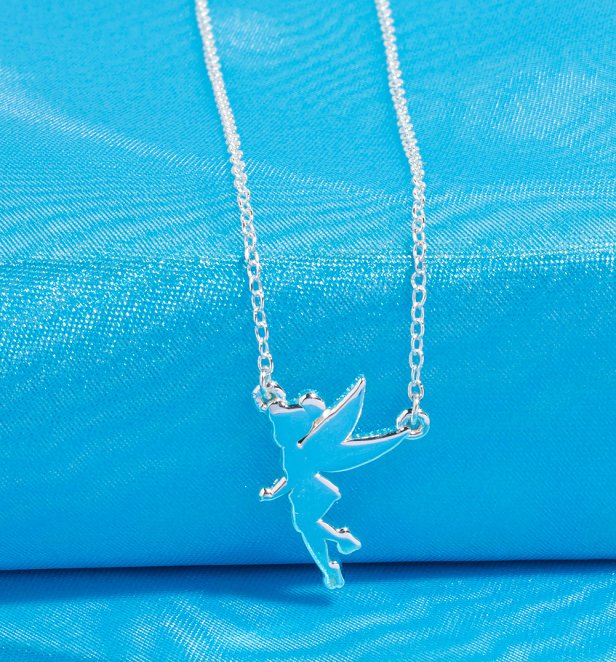 Disney Tinker Bell Silhouette Sterling Silver Necklace Disney Tinker Bell Silhouette Sterling Silver Necklace