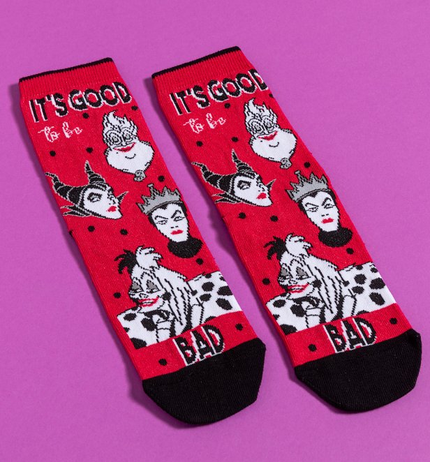 Disney Villains It's Good To Be Bad Socks