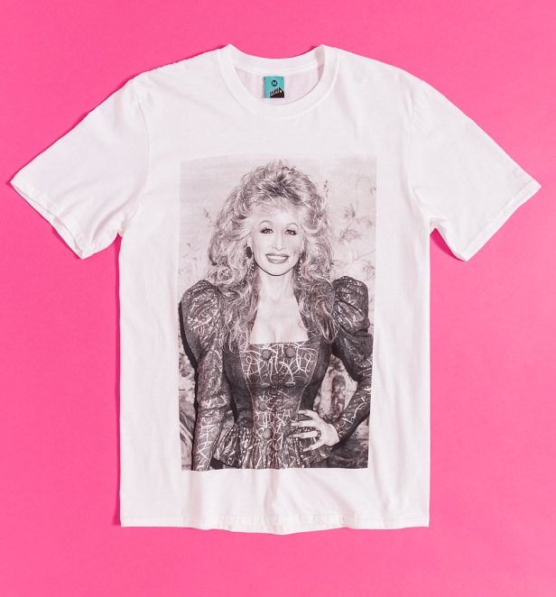 Dolly Parton Photo White T-Shirt