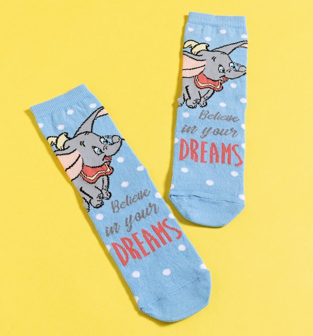 Dumbo Believe In Your Dreams Socks