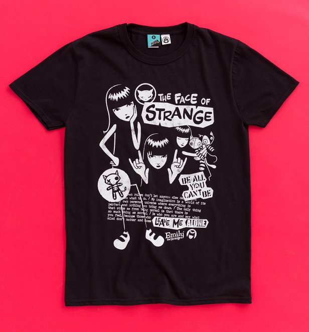 Emily The Strange The Face Of Strange Black T-Shirt Emily The Strange The Face Of Strange Black T-Shirt