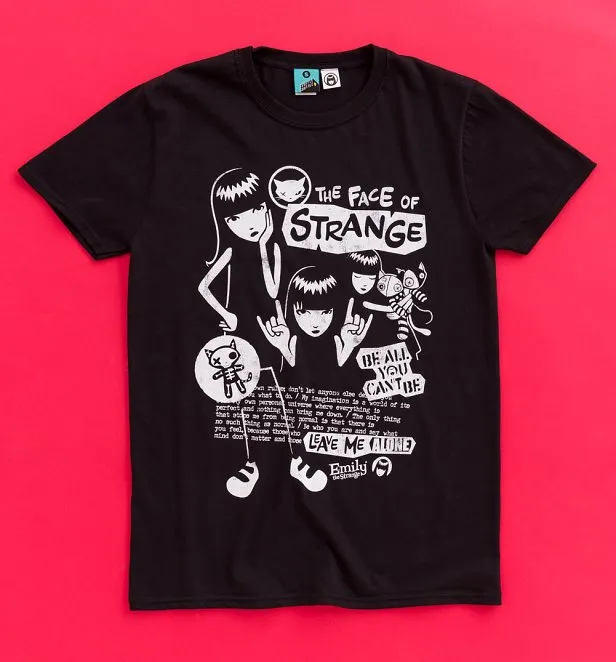 Emily The Strange The Face Of Strange Black T-Shirt