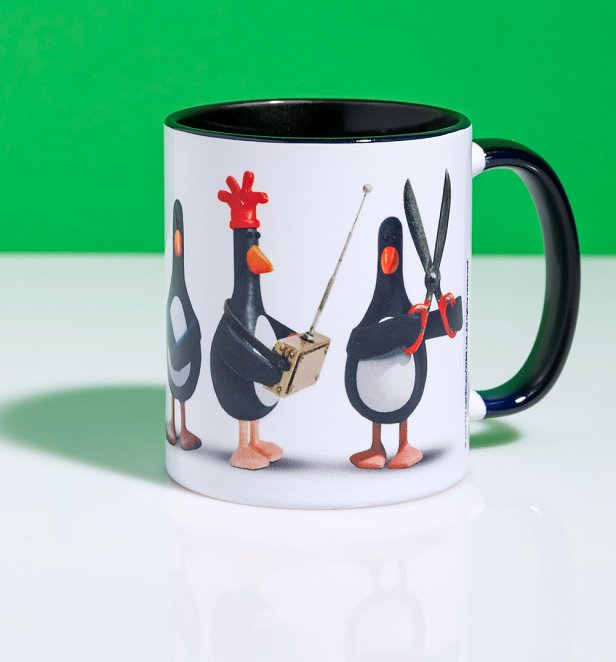 Feathers McGraw Line Up Mug With Black Handle