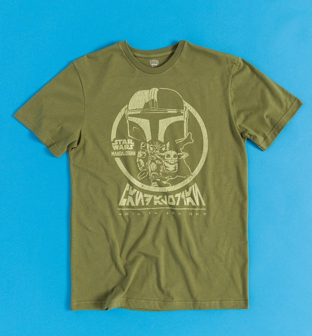 Funko Star Wars The Mandalorian Circle Khaki T-Shirt Funko Star Wars The Mandalorian Circle Khaki T-Shirt