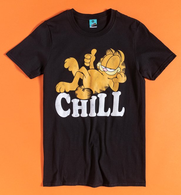 Garfield Chill Black T-Shirt Garfield Chill Black T-Shirt