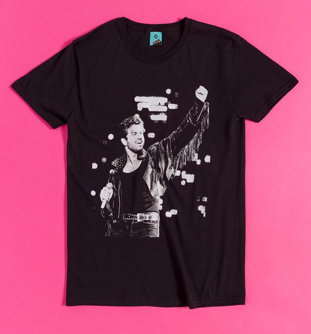 George Michael Photo Black T-Shirt