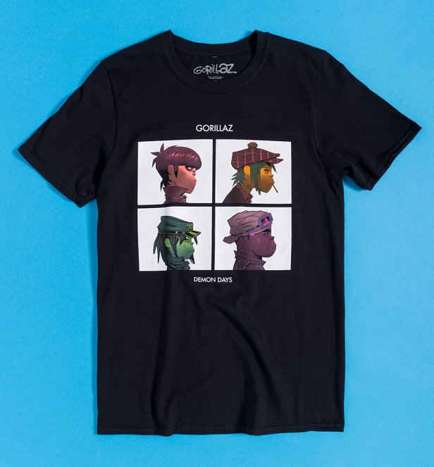 Gorillaz Demon Days Black T-Shirt