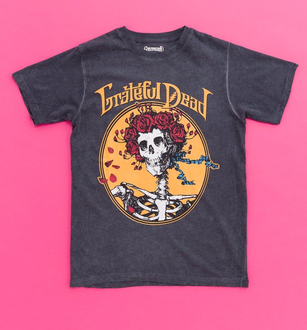 Grateful Dead Best Of Cover Mineral Wash Black T-Shirt