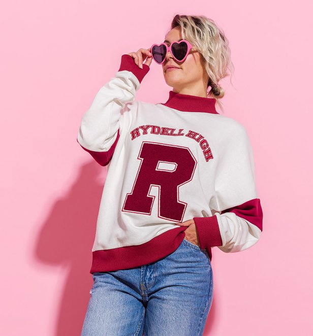 Grease Rydell High Toweling Applique Varsity Sweater