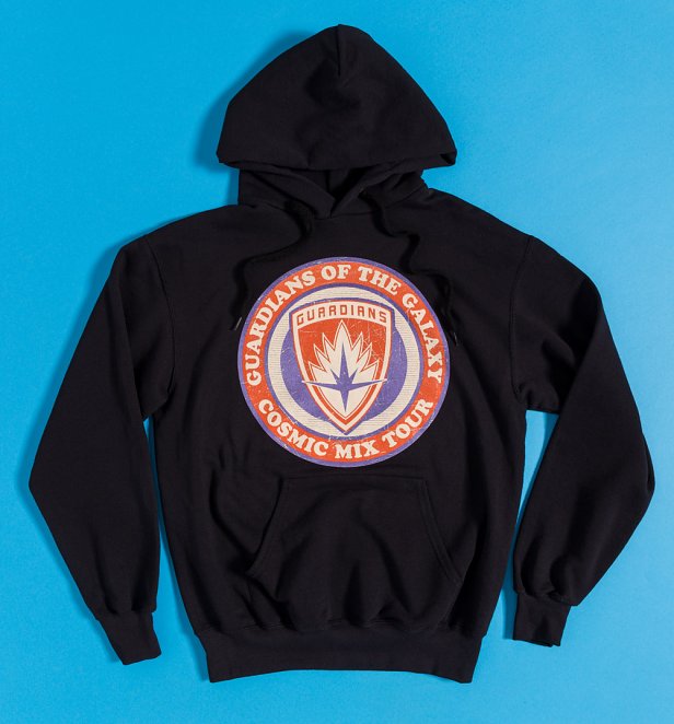Guardians Of The Galaxy Badge Black Hoodie Guardians Of The Galaxy Badge Black Hoodie