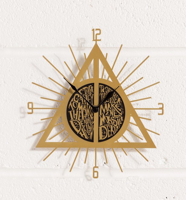 Harry Potter Deathly Hallows Wall Clock
