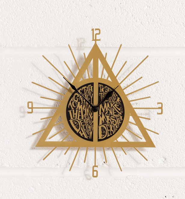 Harry Potter Deathly Hallows Wall Clock Harry Potter Deathly Hallows Wall Clock