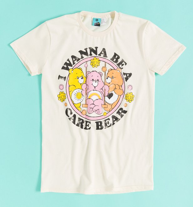 Care Bears I Wanna Be A Care Bear Natural T-Shirt